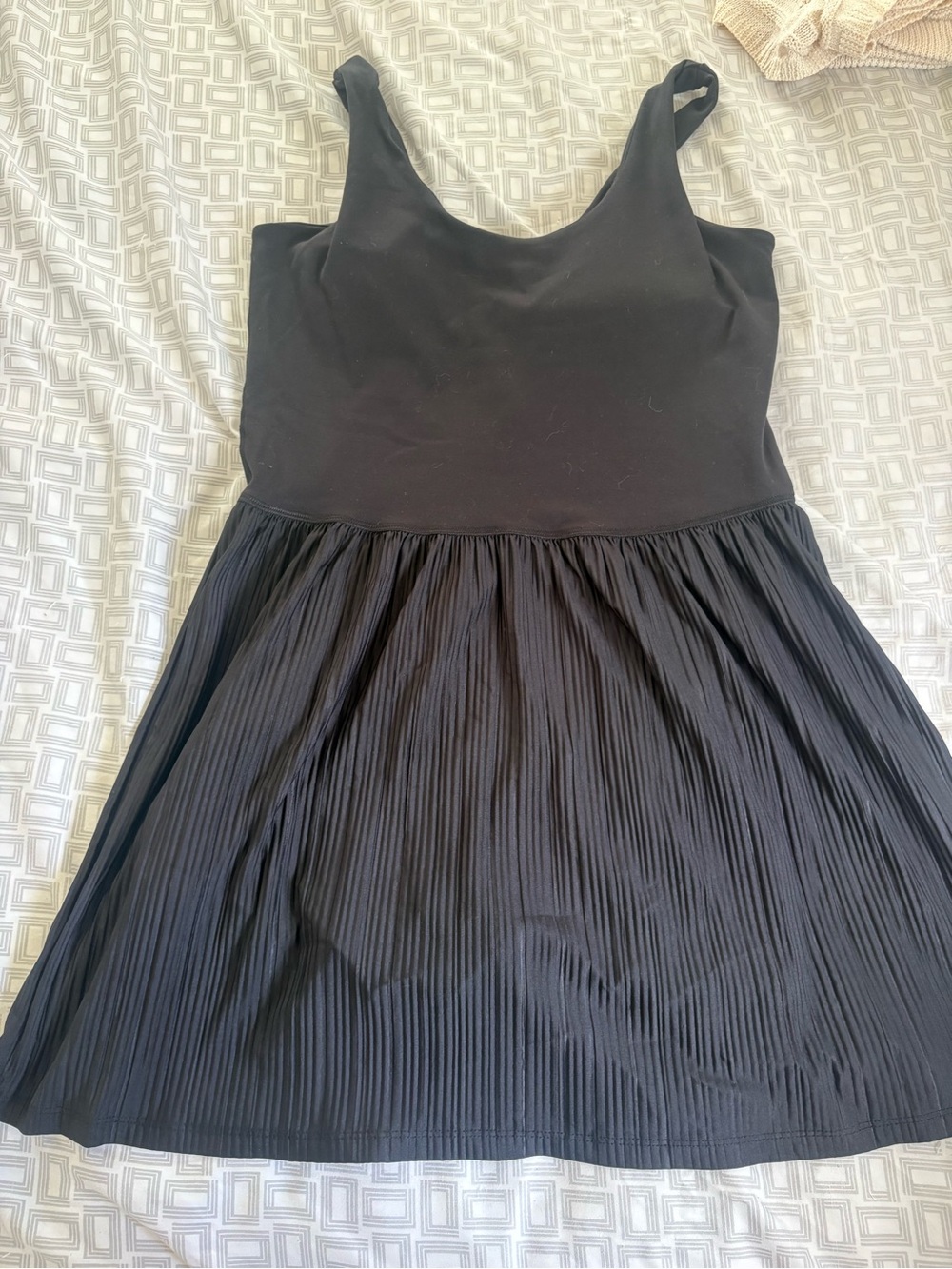 Reflex Black Pleated Mini Dress